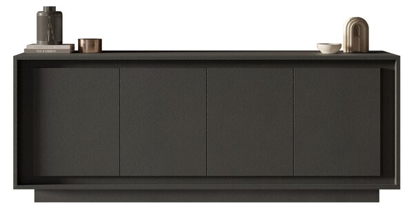 ŠIROKÁ KOMODA, antracitová, 207/80/50 cm MID.YOU - Online Only drobný nábytok, Online Only