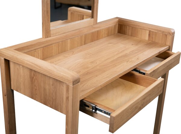 TOALETNÝ STOLÍK, divoký dub, 100/45/75-135 cm Linea Natura - Toaletné stolíky, Online Only