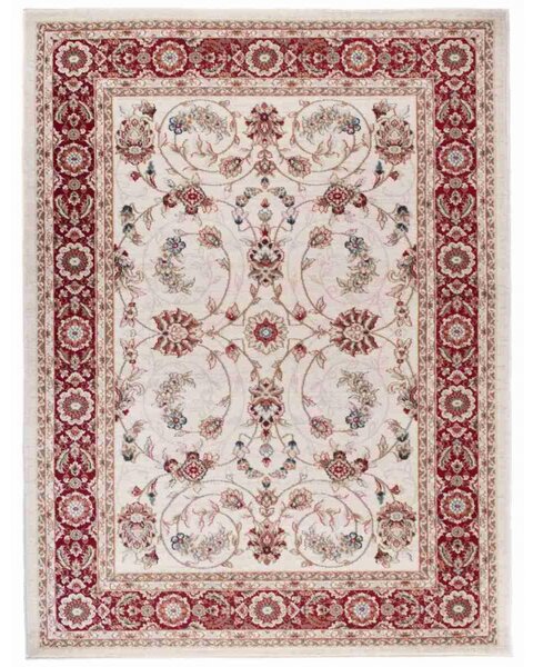 Kusový koberec klasický Fariba bielo červený 200x300cm