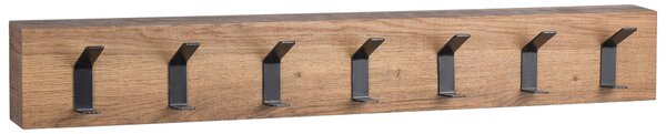 VEŠIAKOVÝ PANEL, čierna, farba duba, 70/10/5 cm - Vešiakové steny, Online Only