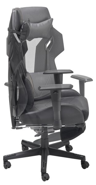 HERNÁ STOLIČKA, vzhľad kože, sieťovina, čierna MID.YOU - Online Only kancelárie, Online Only