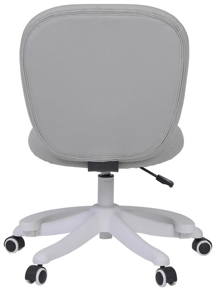 OTOČNÁ STOLIČKA PRE MLÁDEŽ, sieťovina, sivá, biela Boxxx - Detské izby, Online Only