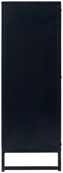 KOMODA, čierna, strieborná, 80/88/31 cm MID.YOU - Komody, Online Only
