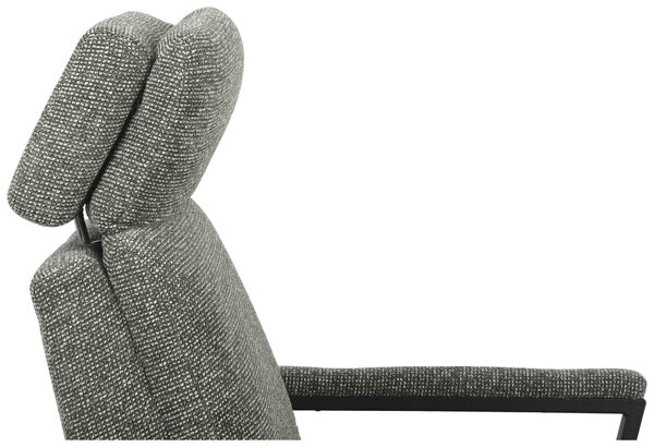 KRESLO, kov, textil, zelená Stylife - Kreslá