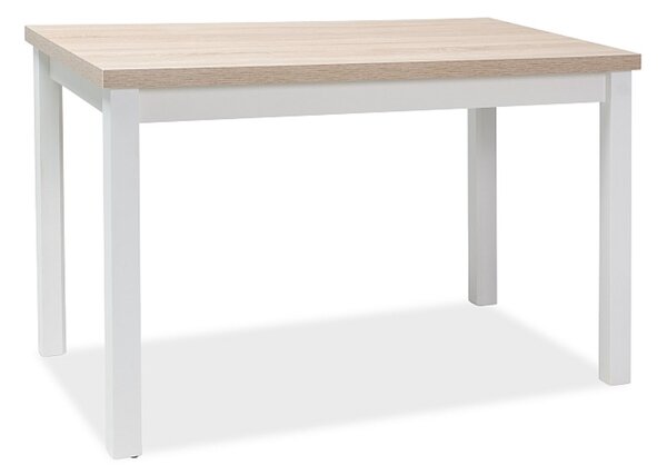 Jedálenský stôl ADAM | 100 x 60 cm Farba: dub sonoma / biely mat