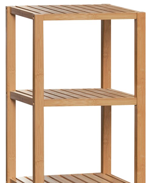 Autronic - Regál, 5 políc, masív bambus, prírodný odtieň, nosnosť 15 kg - DR-011-3 AKCE