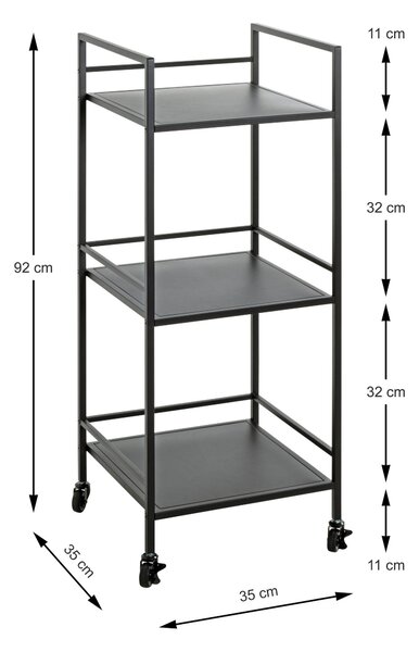 PRÍRUČNÝ STOLÍK, čierna - Stolíky do obývačky, Online Only