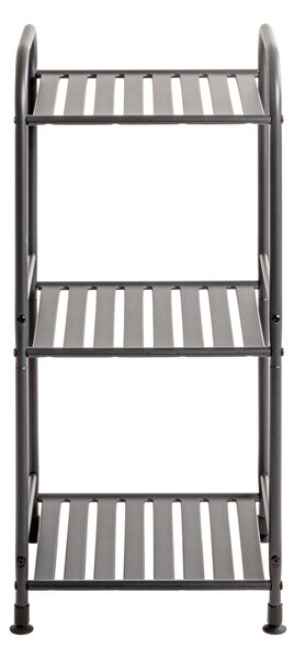 REGÁL, antracitová, oceľ, 33/75/28 cm - Online Only drobný nábytok, Online Only