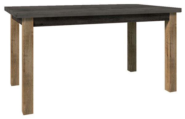 Jedálenský stôl Modestus (dub lefkas tmavý + smooth sivý). Vlastná spoľahlivá doprava až k Vám domov. 809329