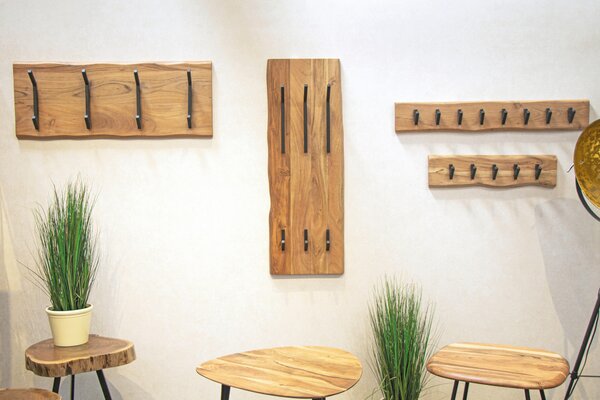 NÁSTENNÝ VEŠIAK, 90/15/9 cm - Online Only drobný nábytok, Online Only