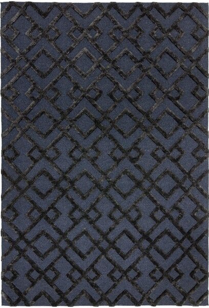 ASIATIC LONDON Dixon Black Trellis - koberec ROZMER CM: 120 x 170