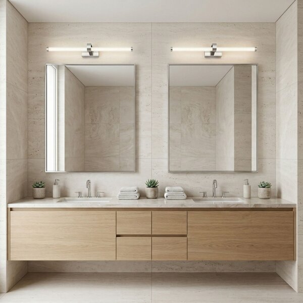 Toolight Rea, Kúpeľňové nástenné LED svietidlo APP1882-1W 60cm CHROME, OSW-66037