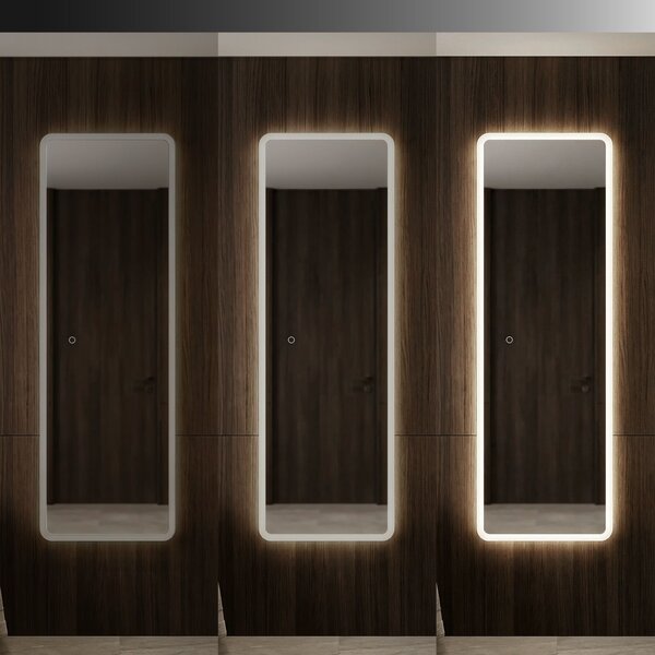 Rea MOL-SQ, vysoké LED zrkadlo, 150 × 50 cm, HOM-01527