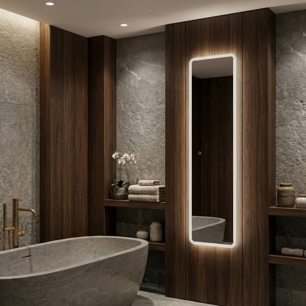 Rea MOL-SQ, vysoké LED zrkadlo, 150 × 50 cm, HOM-01527