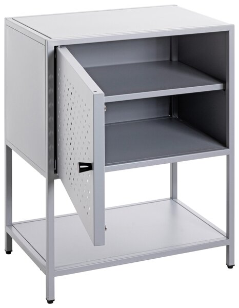 NOČNÝ STOLÍK, sivá, 45/60/30 cm - Nočné stolíky, Online Only