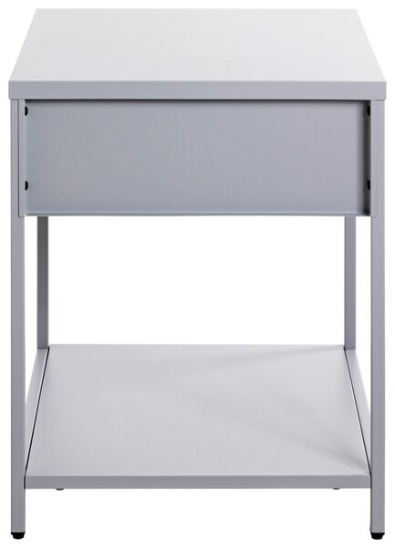 NOČNÝ STOLÍK, sivá, 40/53/40 cm - Predsieňové programy, Online Only