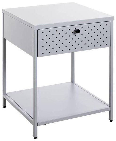 NOČNÝ STOLÍK, sivá, 40/53/40 cm - Predsieňové programy, Online Only