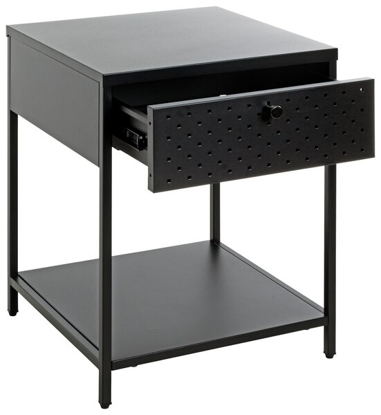 NOČNÝ STOLÍK, čierna, 40/53/40 cm - Predsieňové programy, Online Only