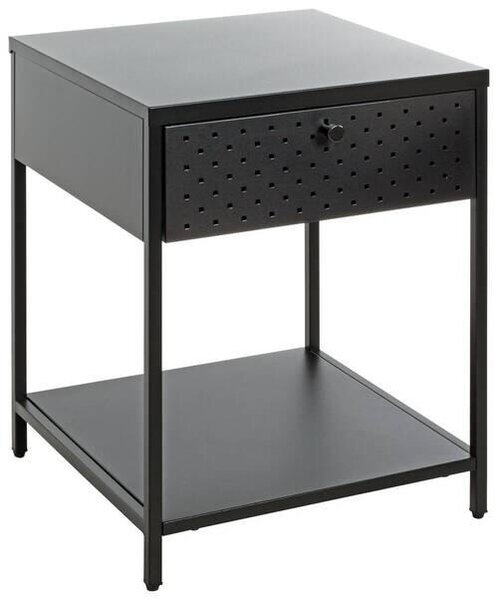 NOČNÝ STOLÍK, čierna, 40/53/40 cm - Predsieňové programy, Online Only