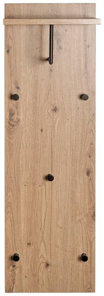 VEŠIAKOVÝ PANEL, čierna, farba duba, 30/100/20 cm - Vešiakové steny, Online Only