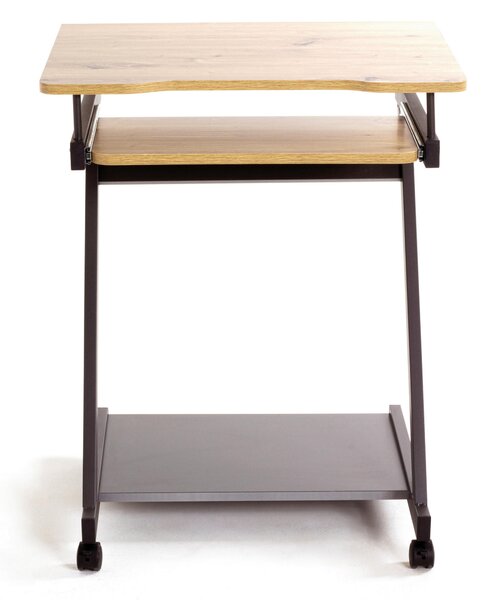 PC STÔL, antracitová, čierna, farba duba, 60/49/76 cm - Kancelárske stoly, Online Only