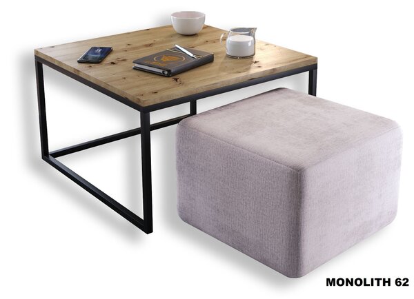 KONFERENČNÝ STOLÍK BELLA DUB ARTISAN + TABURET ZAMAT