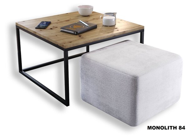 KONFERENČNÝ STOLÍK BELLA DUB ARTISAN + TABURET ZAMAT