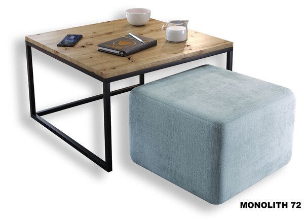 KONFERENČNÝ STOLÍK BELLA DUB ARTISAN + TABURET ZAMAT