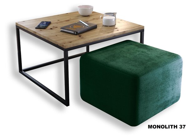 KONFERENČNÝ STOLÍK BELLA DUB ARTISAN + TABURET ZAMAT