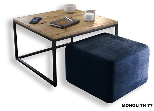 KONFERENČNÝ STOLÍK BELLA DUB ARTISAN + TABURET ZAMAT