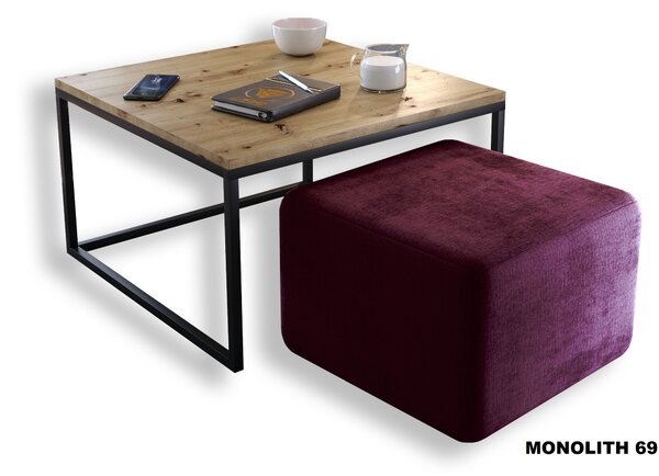 KONFERENČNÝ STOLÍK BELLA DUB ARTISAN + TABURET ZAMAT
