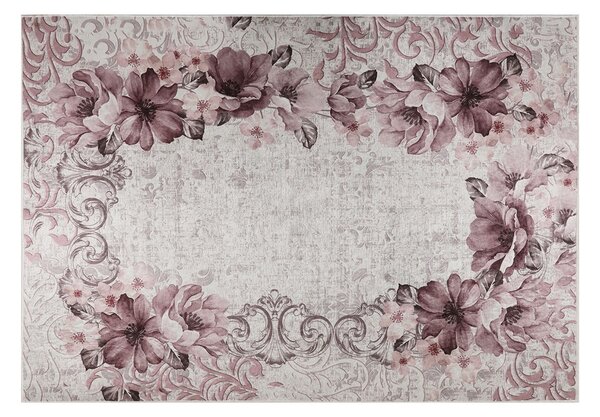 ASIR Koberec 160 x 230 PINK béžová, červená