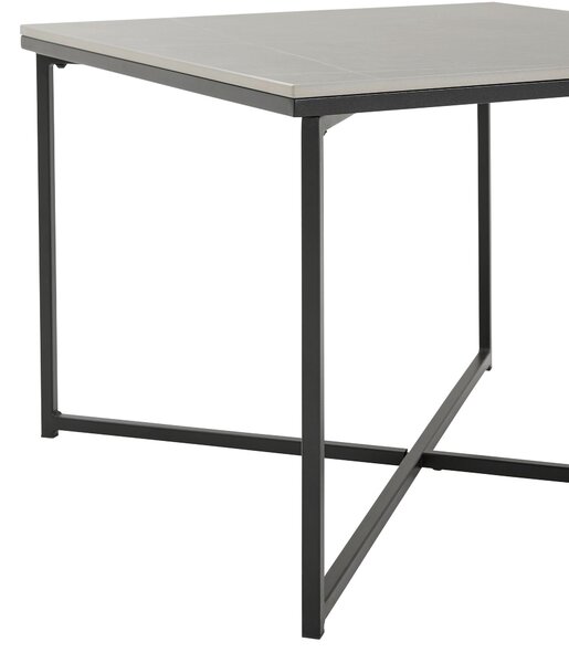 KONFERENČNÝ STOLÍK, sivá, čierna, kov, keramika, 60/43/60 cm Livetastic - Stolíky do obývačky, Online Only