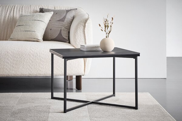 KONFERENČNÝ STOLÍK, čierna, kov, keramika, 60/43/60 cm Livetastic - Stolíky do obývačky, Online Only