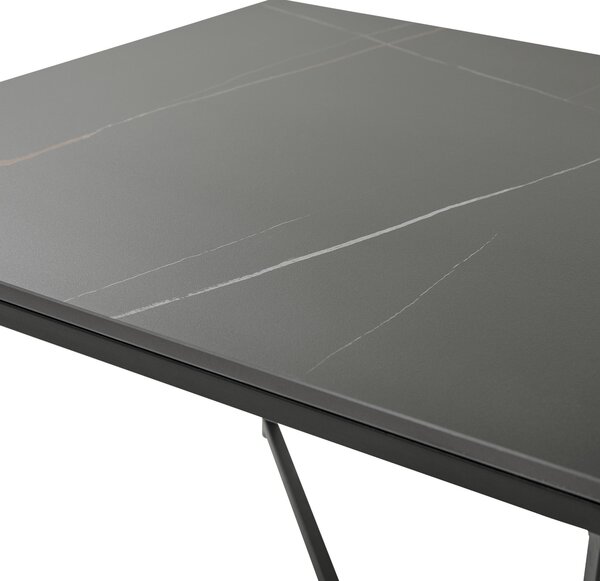 KONFERENČNÝ STOLÍK, čierna, kov, keramika, 60/43/60 cm Livetastic - Stolíky do obývačky, Online Only