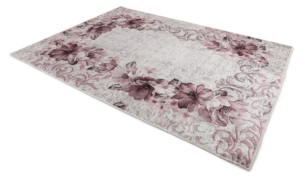 ASIR Koberec 160 x 230 PINK béžová, červená
