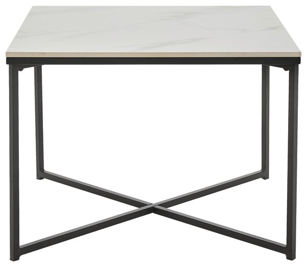KONFERENČNÝ STOLÍK, čierna, biela, kov, keramika, 60/43/60 cm Livetastic - Stolíky do obývačky, Online Only