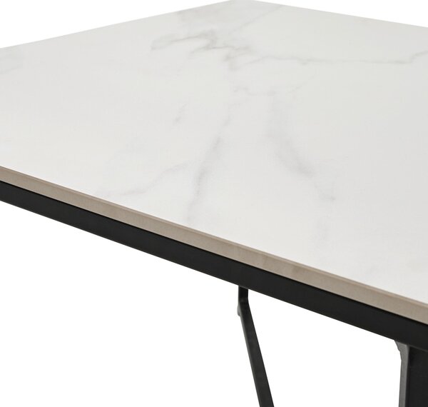 KONFERENČNÝ STOLÍK, čierna, biela, kov, keramika, 60/43/60 cm Livetastic - Stolíky do obývačky, Online Only