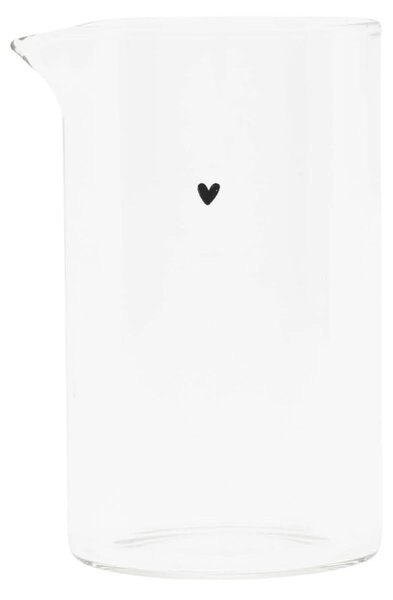 Sklenený džbánik Black Heart 250 ml