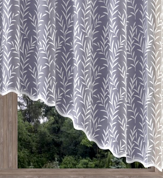 Hotová záclona alebo balkónový komplet, Viktória, biela 300 x 150 cm