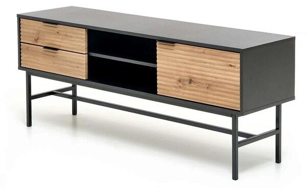 TV stolík Murano, dub artisan / čierna