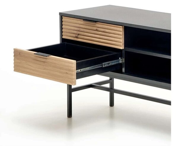 TV stolík Murano, dub artisan / čierna