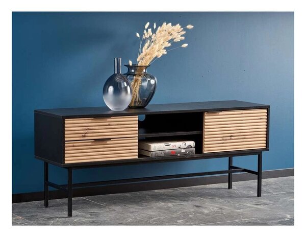 TV stolík Murano, dub artisan / čierna