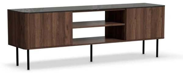 TV stolík Linos I, orech warmia / čierna
