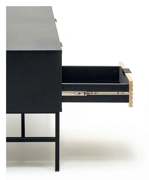 TV stolík Murano, dub artisan / čierna