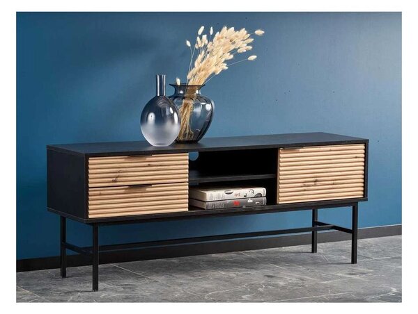 TV stolík Murano, dub artisan / čierna