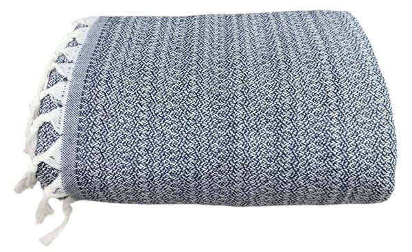 Sendia Textil ELVORA MODRÁ- Prehoz na posteľ 240x260 CM