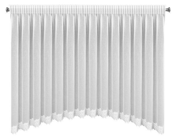 ZÁCLONA NA PÁSKE HESTIA 400X160 CM BIELA