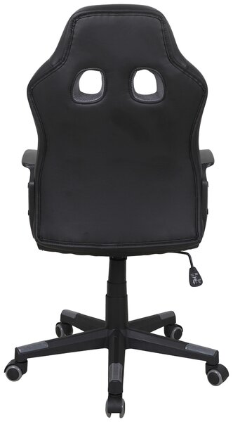 HERNÁ STOLIČKA, vzhľad kože, sieťovina, sivá, čierna MID.YOU - Online Only kancelárie, Online Only
