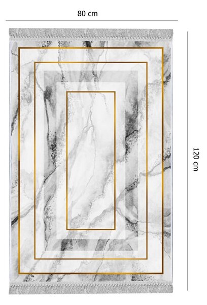 Conceptum Hypnose Koberec Prue 80x120 cm biely/sivý